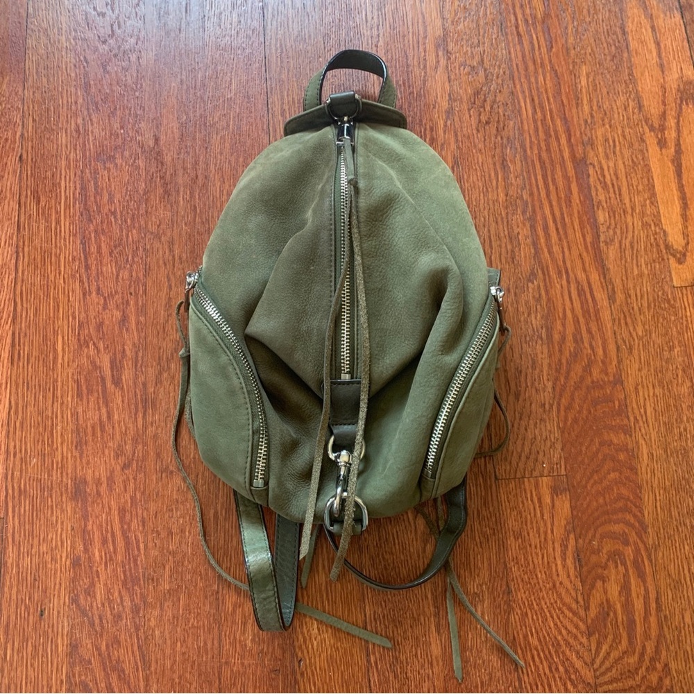 Rebecca Minkoff Julian Medium Backpack Hunter Green Suede